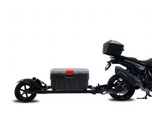 Motorcycle Standard Trailer with 140L Rubbermaid